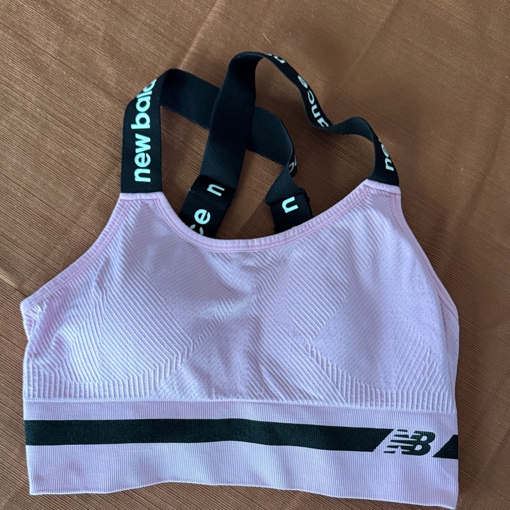 New Balance Pink Sports Bra size large